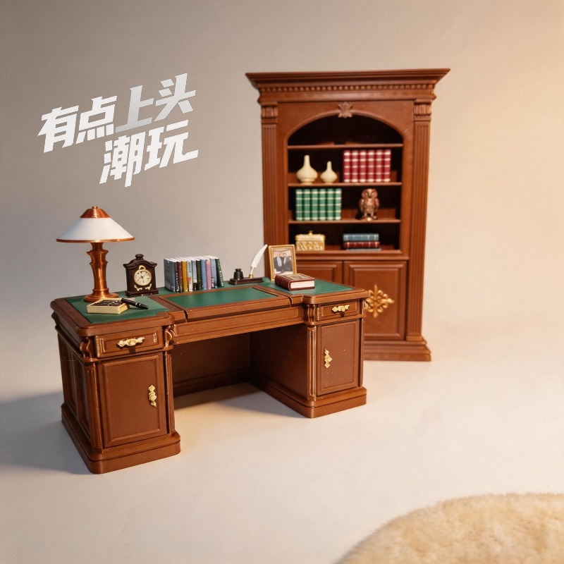 Office Furniture At Home - طقم كرسي مكتب أمريكي عتيق مصغر
