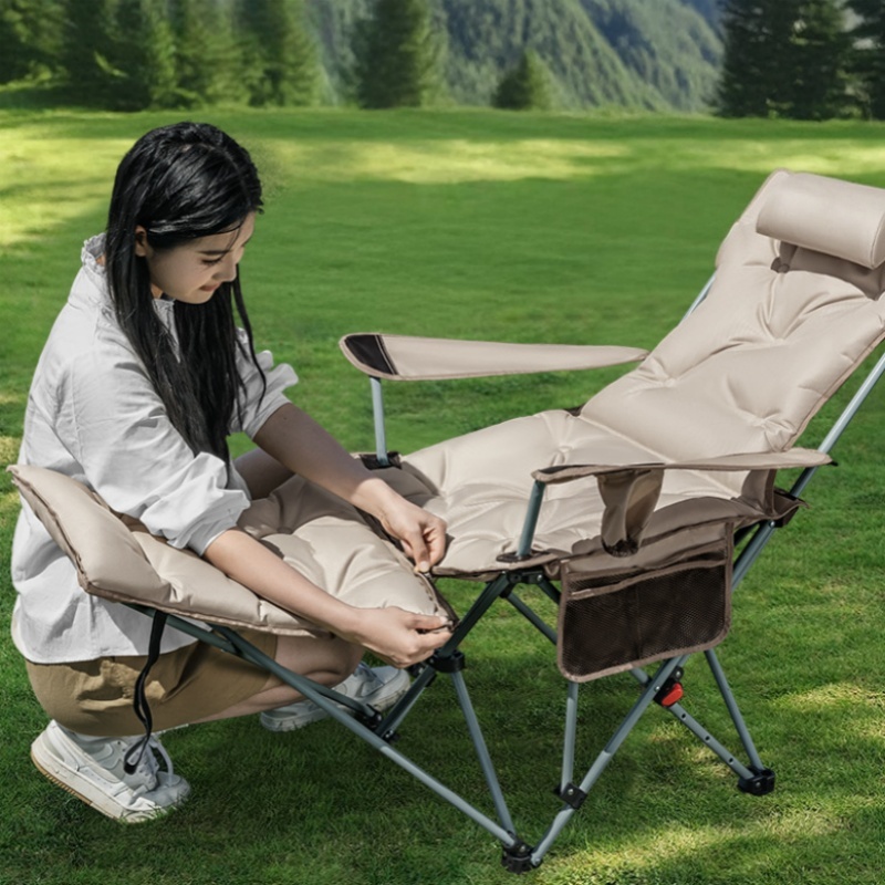 كرسي تخييم قابل للطي مع مسند ظ - مراجعة Visitor Chair Padded وسعره